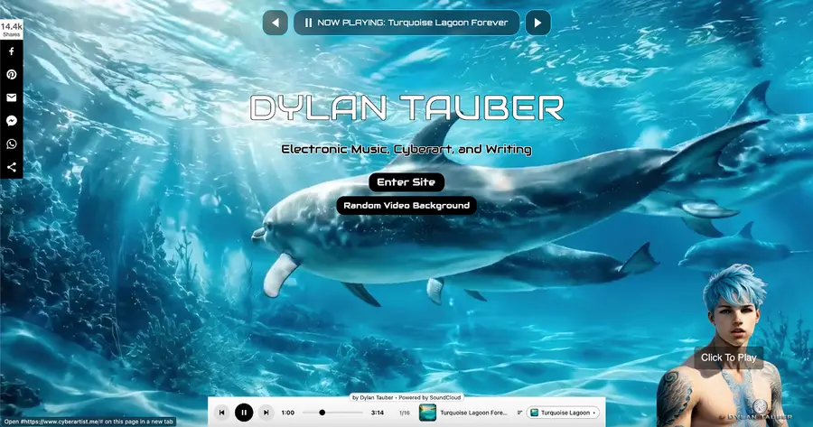 CyberArtist.me website preview
