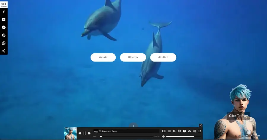 Dolphin.dance website preview