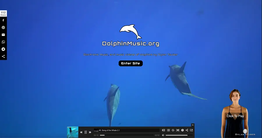 DolphinMusic.org website preview