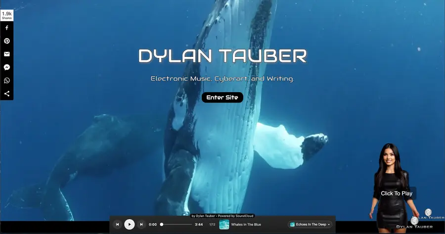 Dylan.promo website preview