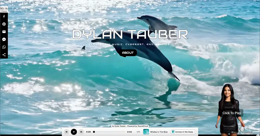 DylanTauber.com website preview