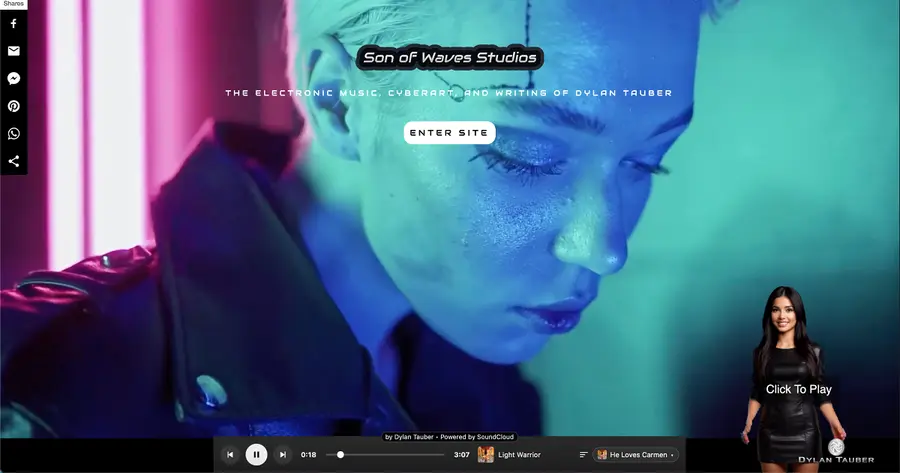 SonofWaves.studio website preview